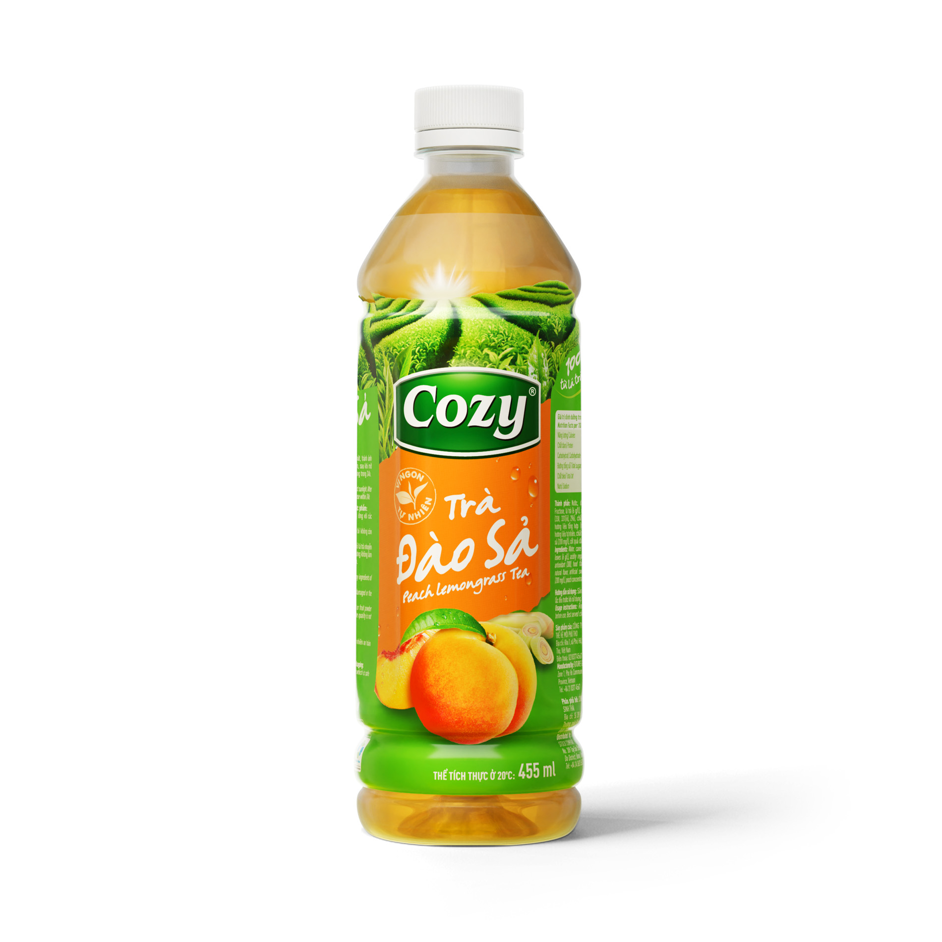 peach lemongrass tea