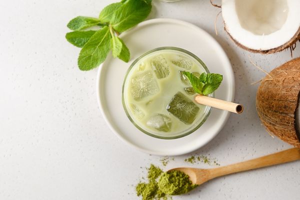 matcha tea with coconut milk calories - ingredients