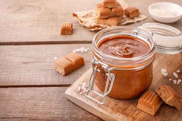salted caramel milk tea recipe - salted caramel