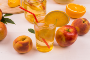 orange peach iced tea