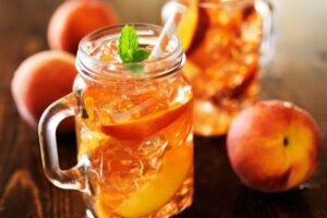 how to make peach iced tea with peach syrup