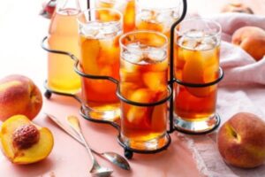 what to mix with peach tea