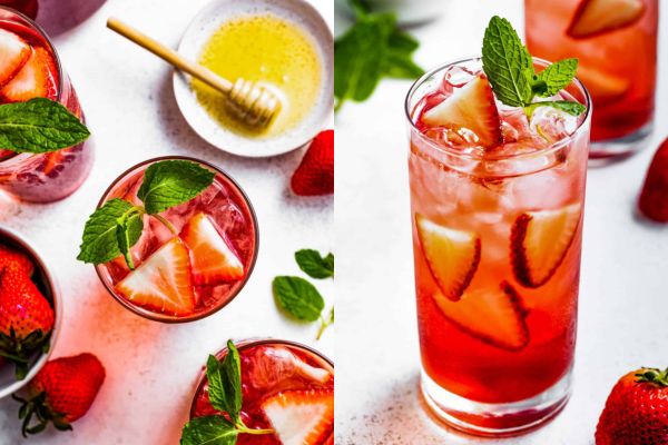 hibiscus tea strawberry soda recipe