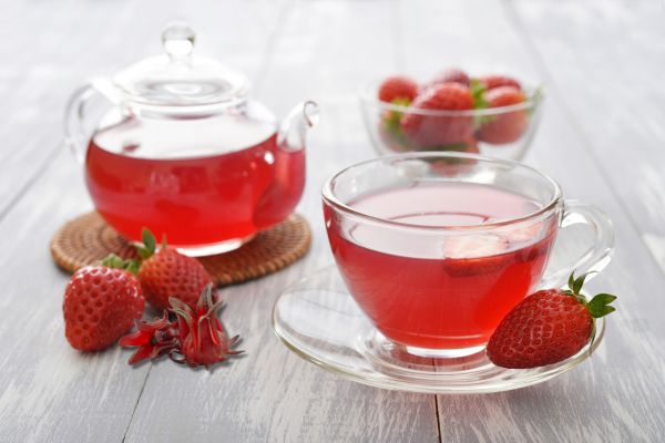 strawberry hibiscus tea helps lose weight