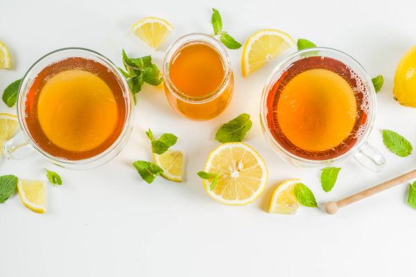 honey lemon hot tea