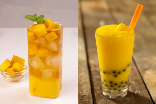 mango oolong tea variations calories
