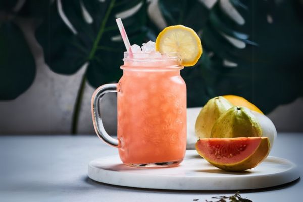 Pink guava tea is rich in vitamin C, fiber, and antioxidants