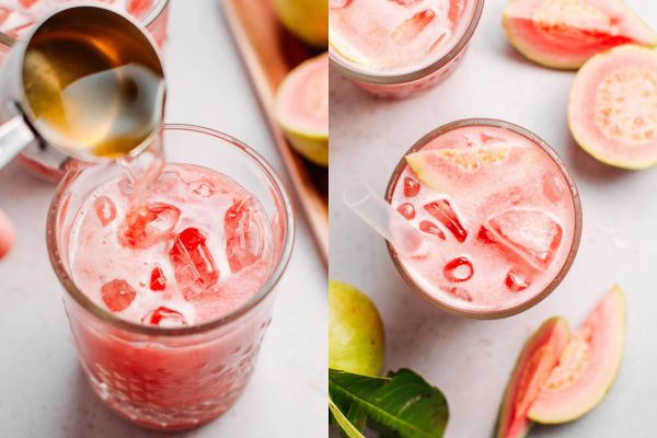 Pink guava jasmine tea