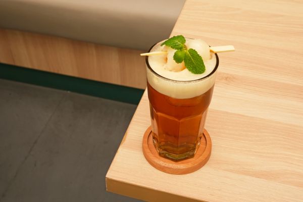a cup of lychee tea 