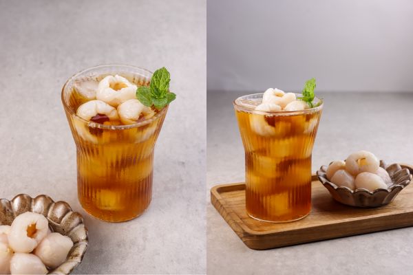 Refreshing lychee tea