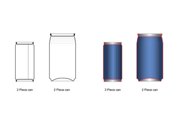 2-piece vs 3-piece cans
