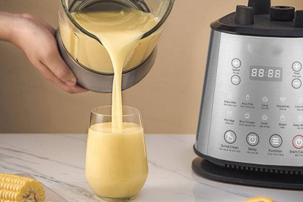 Making corn milk with a nut milk maker