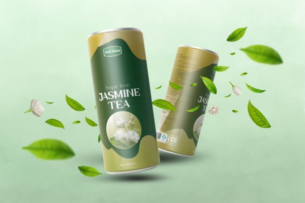 unsweetened jasmine tea