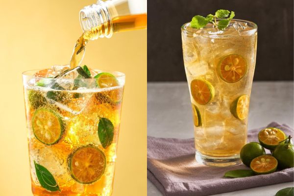 calamansi honey tea is favored